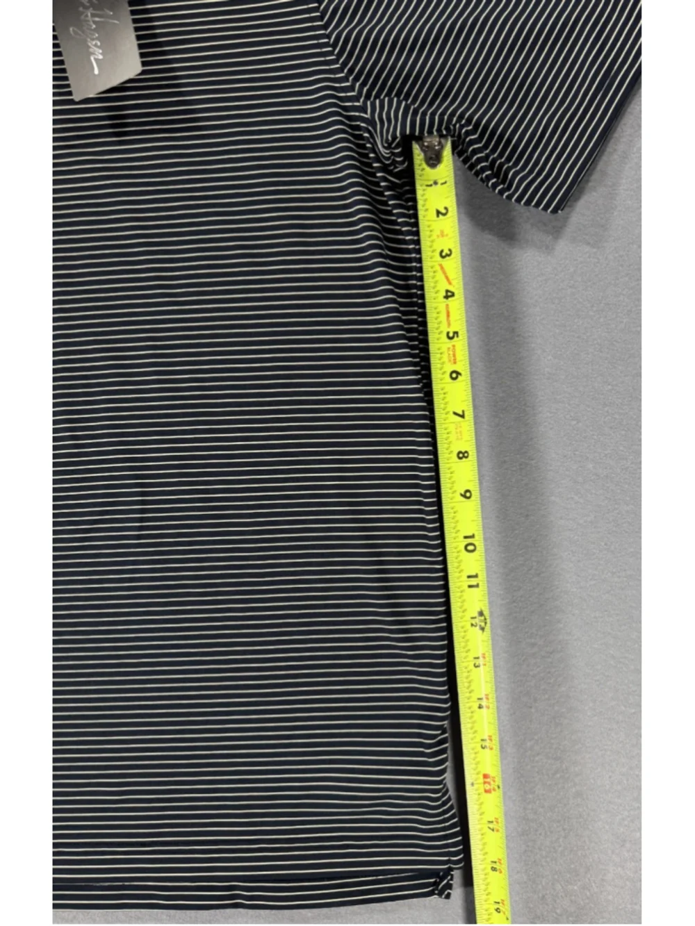Walter Hagan Mens Navy Striped Polo Size Medium New With Tags Original Price $55